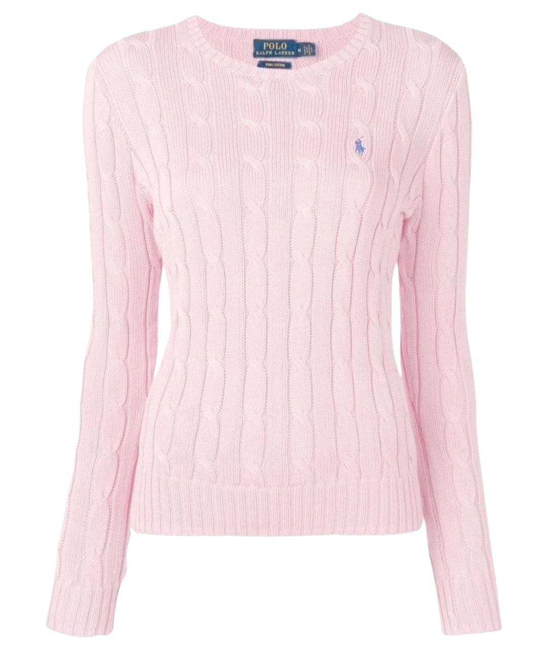 RALPH LAUREN Розовый хлопковый джемпер / свитер, фото 1