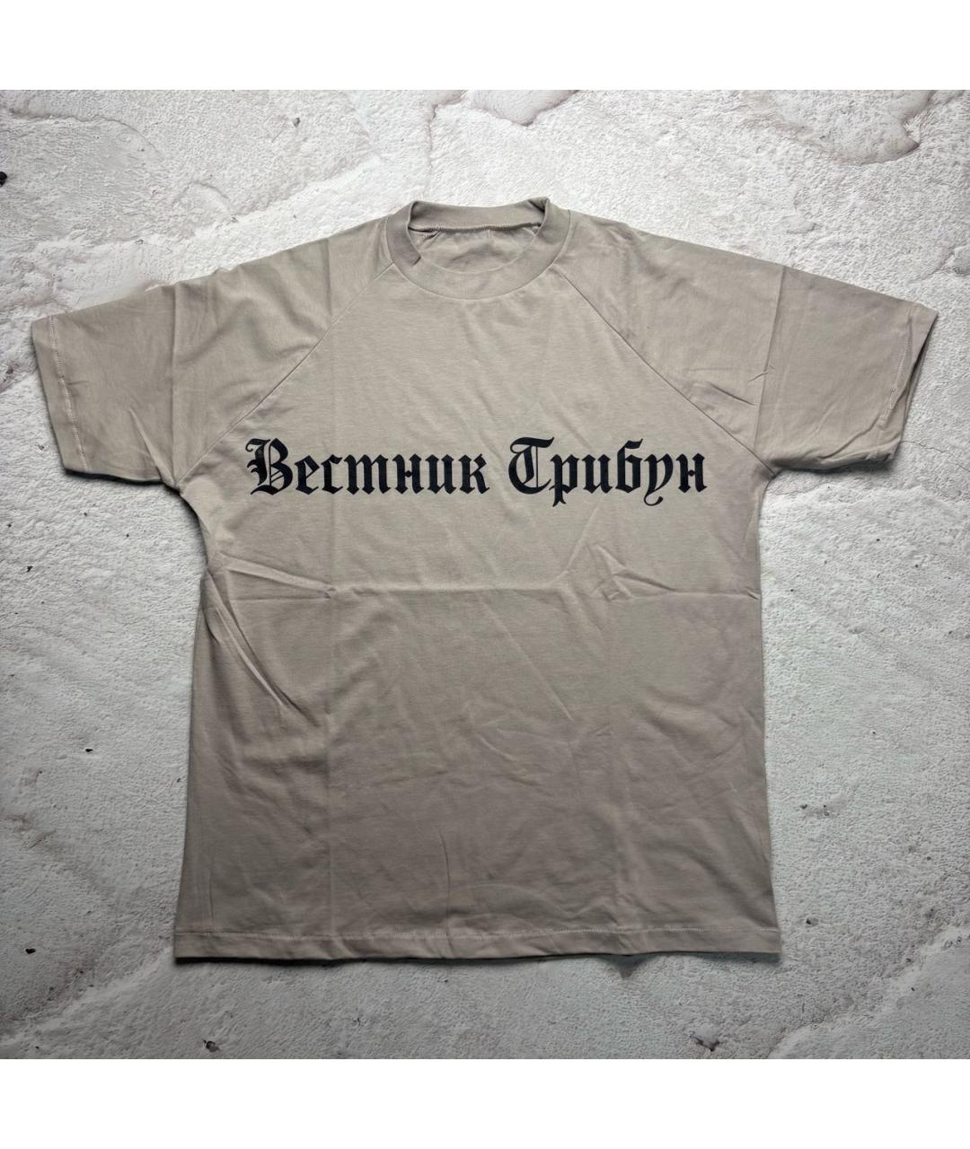 YEEZY Белая хлопковая футболка, фото 6