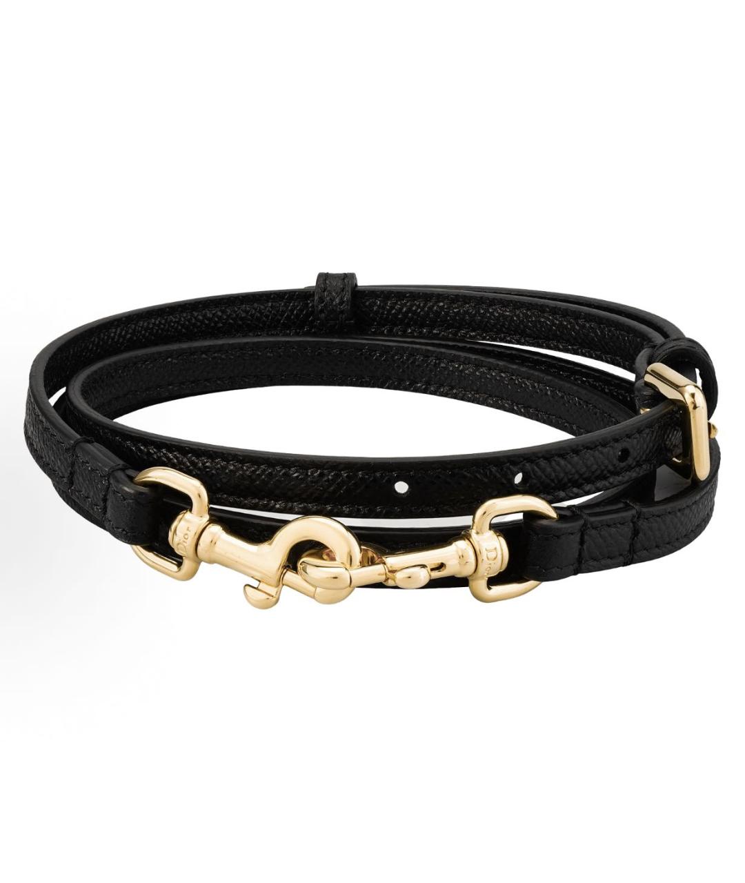 CHRISTIAN DIOR Черная кожаная сумка через плечо, фото 6