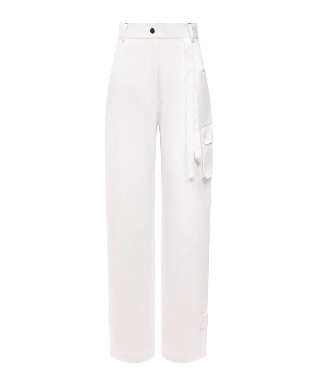 PERVERT Белые хлопковые прямые джинсы, фото 1