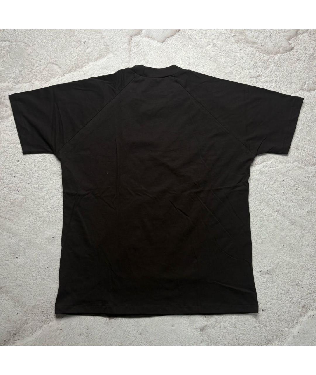 YEEZY Черная хлопковая футболка, фото 3