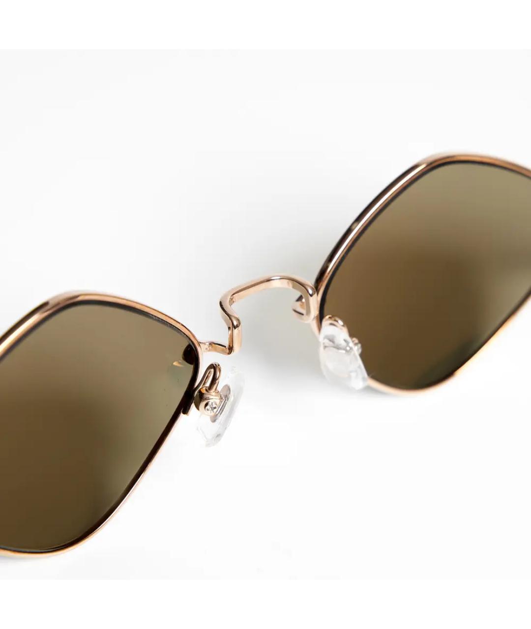 CHROME HEARTS Золотые металлические солнцезащитные очки, фото 4