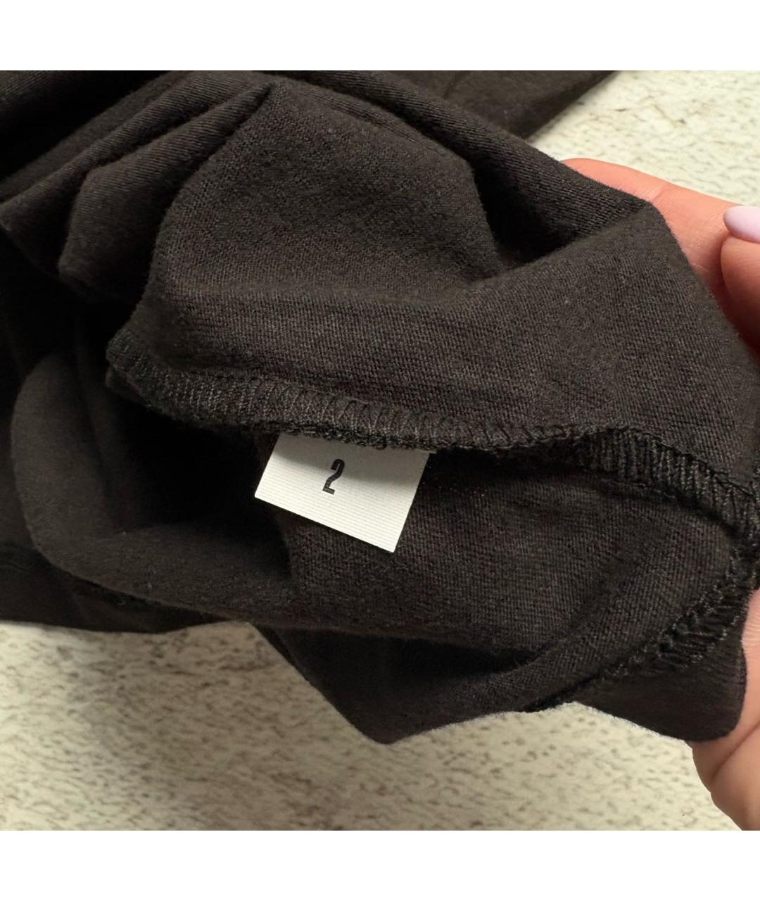 YEEZY Черная хлопковая футболка, фото 4