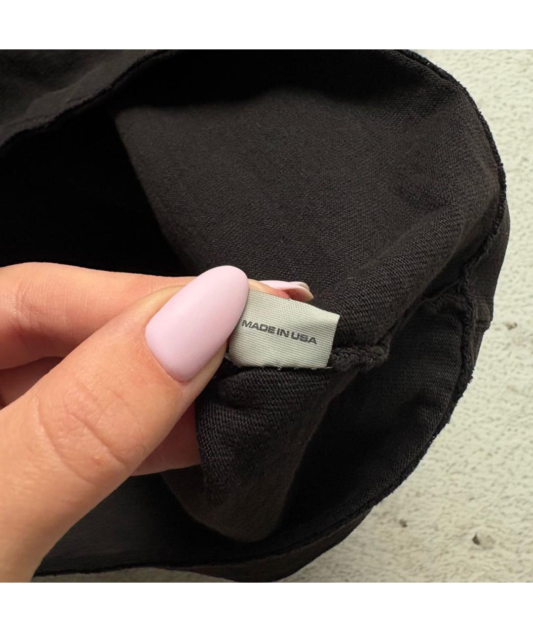 YEEZY Черная хлопковая футболка, фото 3