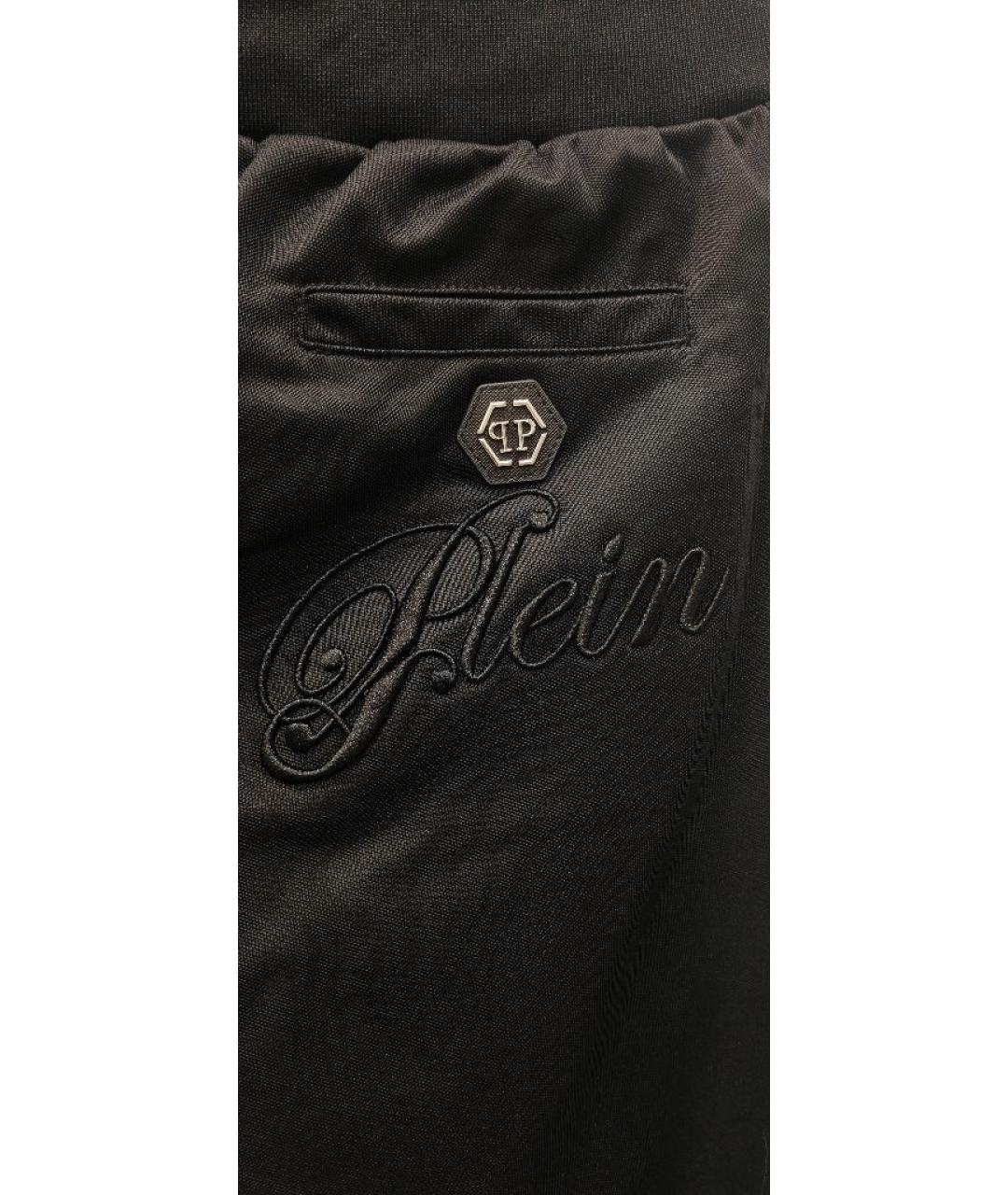 PHILIPP PLEIN Черный хлопковый спортивный костюм, фото 8