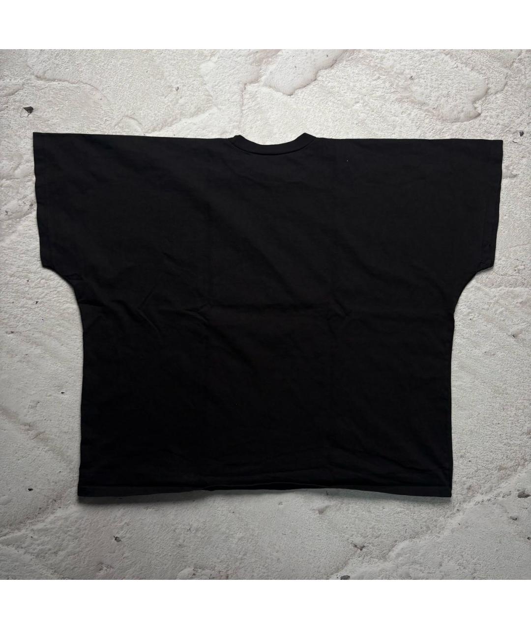 YEEZY Черная хлопковая футболка, фото 2