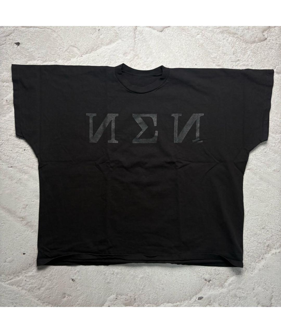 YEEZY Черная хлопковая футболка, фото 4