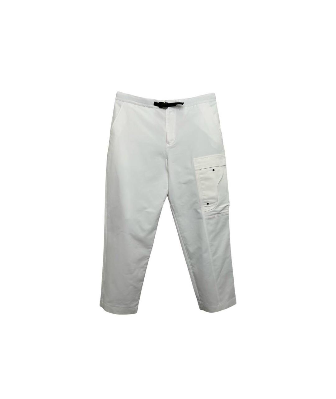 CHRISTIAN DIOR Белые хлопковые повседневные брюки, фото 1