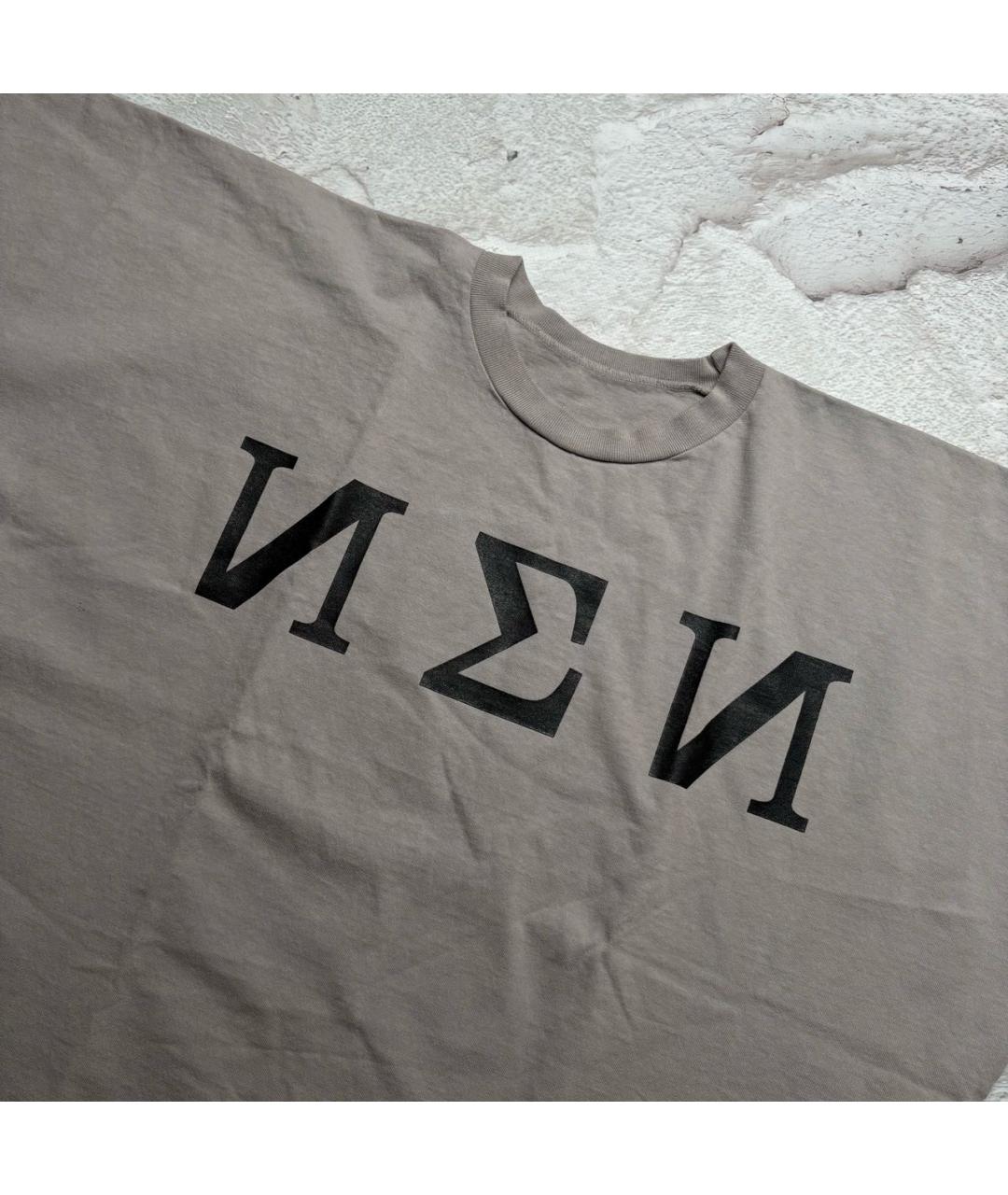 YEEZY Серая хлопковая футболка, фото 2