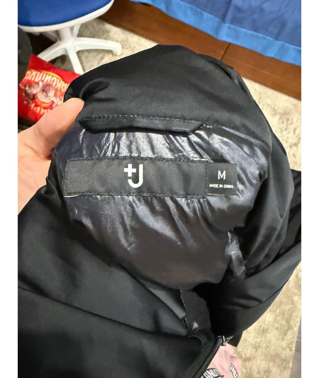 JIL SANDER Черный полиамидовый пуховик, фото 3