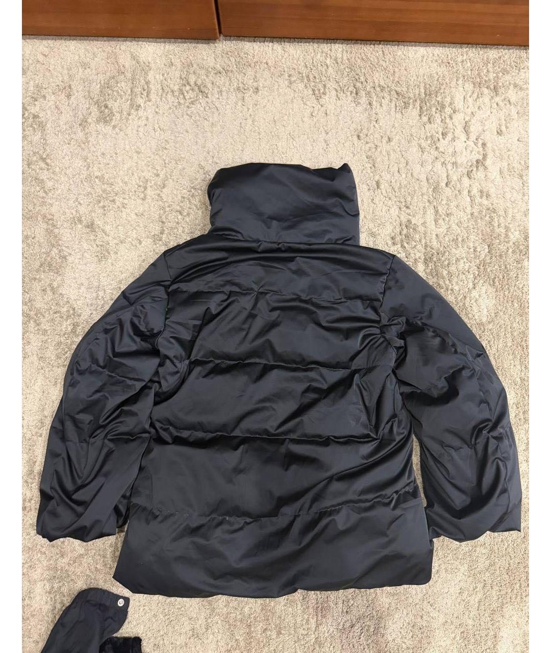 JIL SANDER Черный полиамидовый пуховик, фото 2