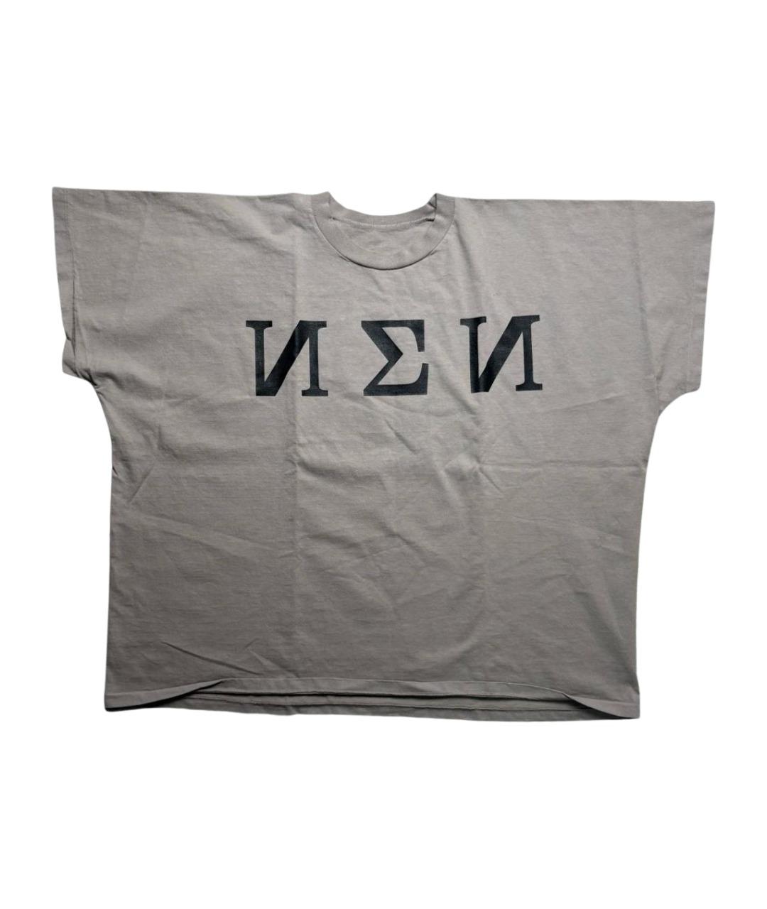 YEEZY Серая хлопковая футболка, фото 1