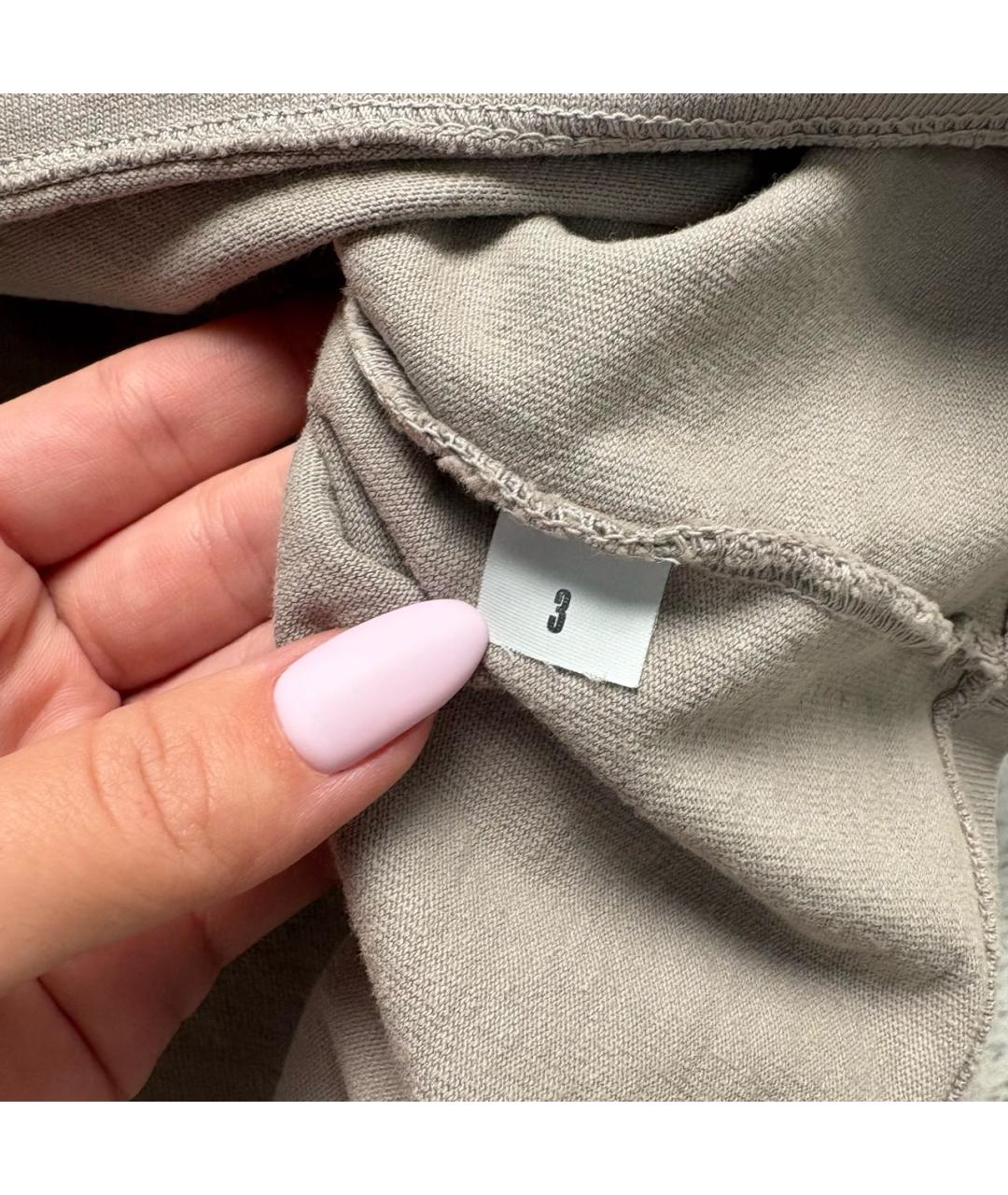 YEEZY Серая хлопковая футболка, фото 4