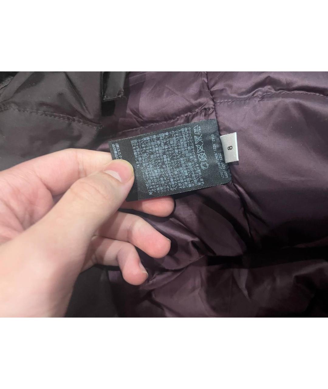 JIL SANDER Бордовый пуховик, фото 3