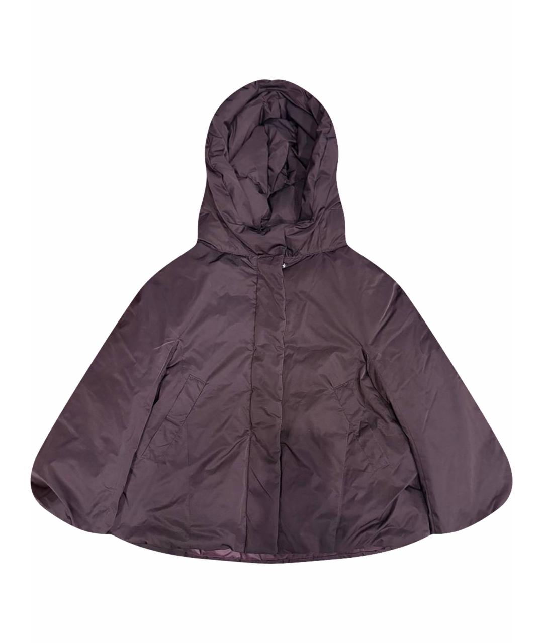 JIL SANDER Бордовый пуховик, фото 1