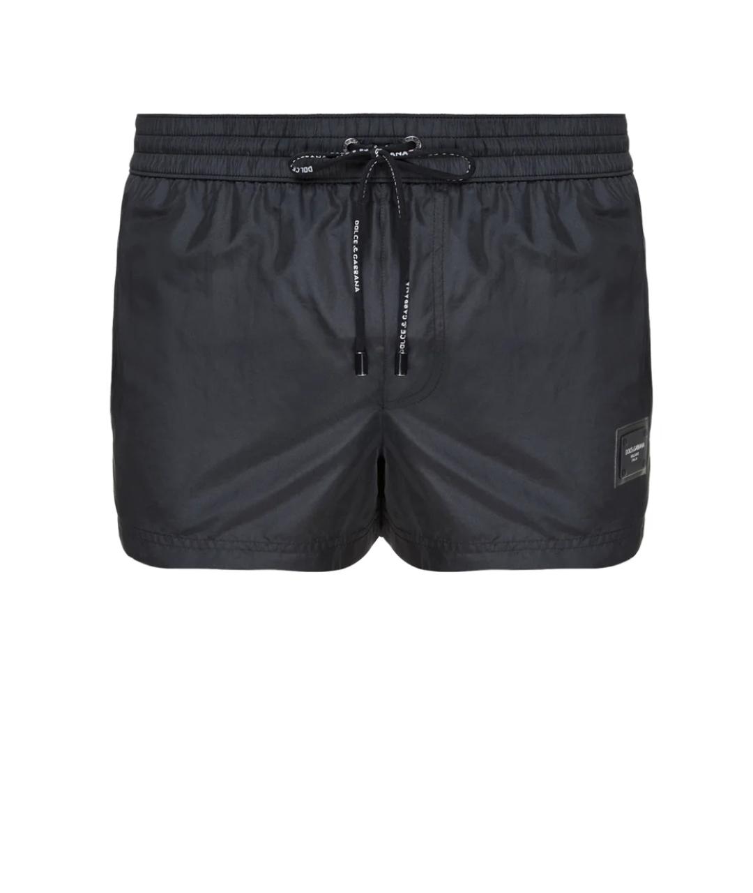 DOLCE&GABBANA Черные полиэстеровые шорты, фото 1