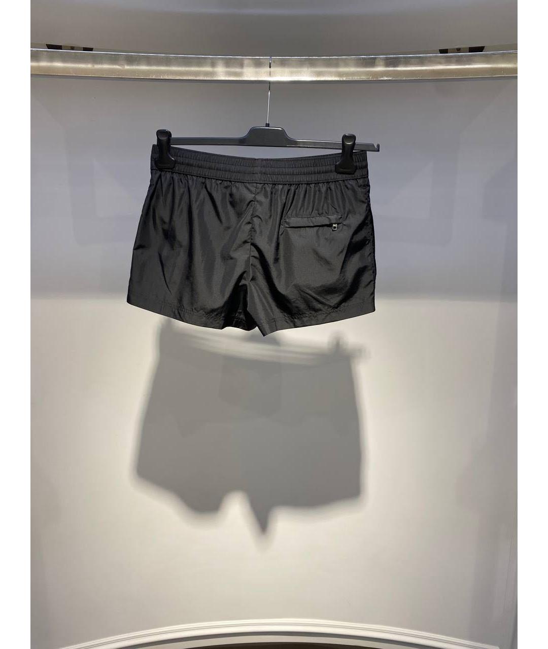 DOLCE&GABBANA Черные полиэстеровые шорты, фото 3