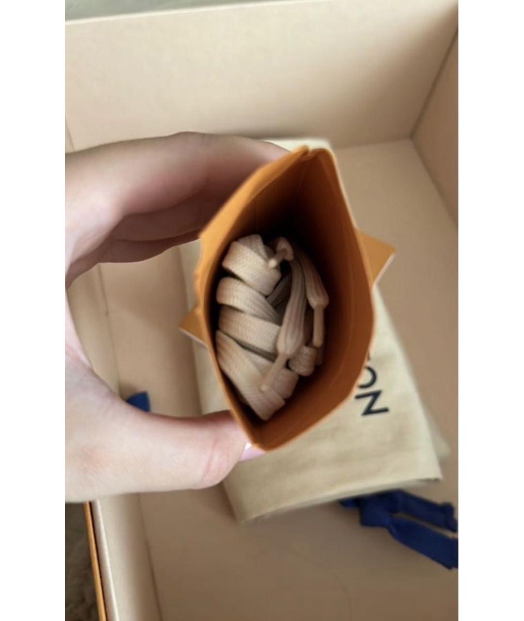 LOUIS VUITTON Белые резиновые кроссовки, фото 5