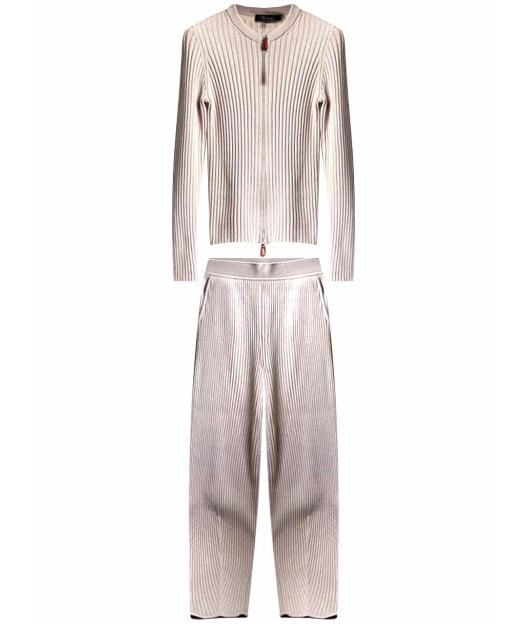 LORO PIANA Бежевый кашемировый костюм с брюками, фото 1