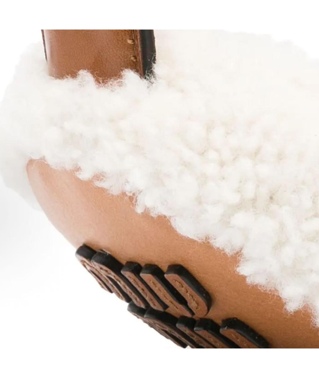 MIU MIU Коричневые кожаные наушники, фото 3