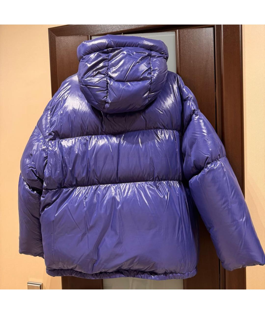 MONCLER Синий полиэстеровый пуховик, фото 2