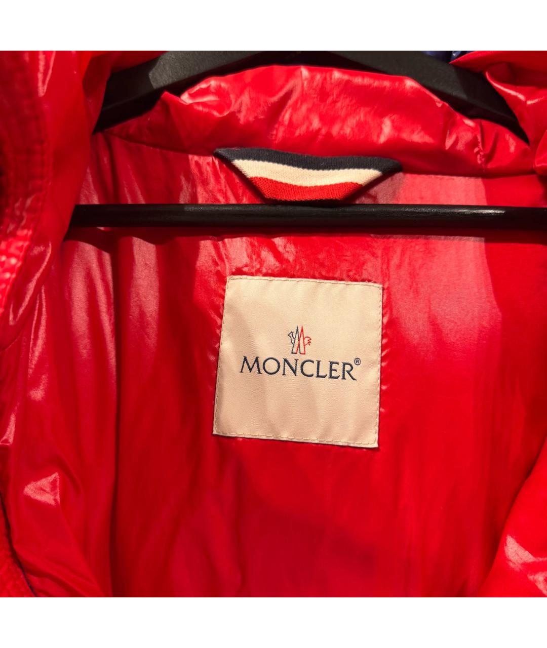 MONCLER Синий полиэстеровый пуховик, фото 3