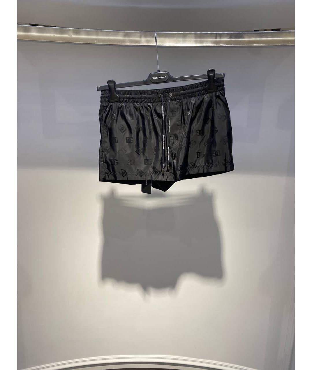 DOLCE&GABBANA Черные полиамидовые шорты, фото 2
