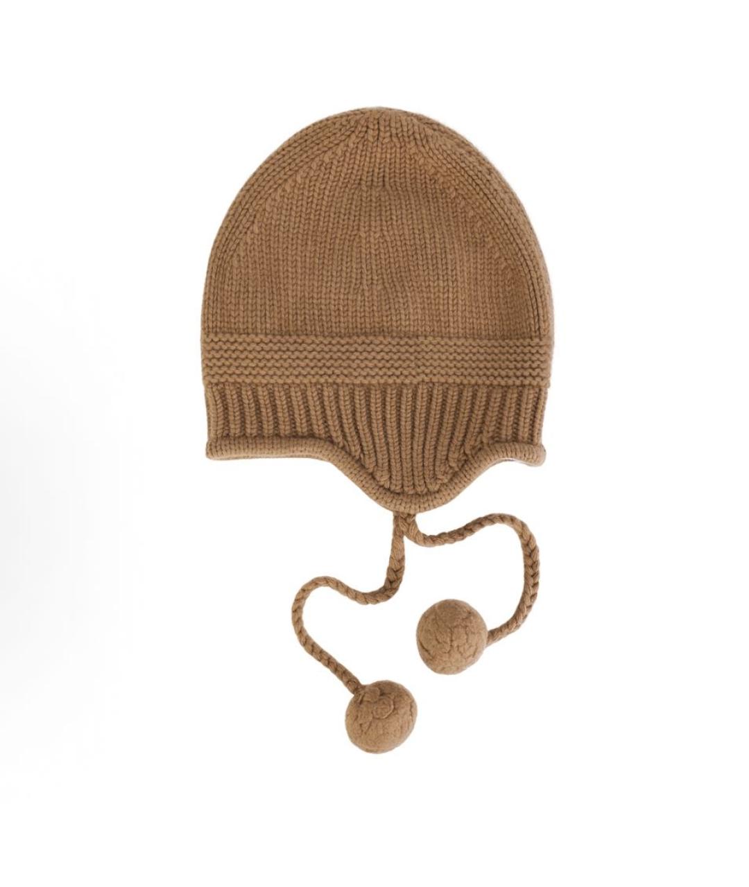 MIU MIU Бежевая кашемировая шапка, фото 3