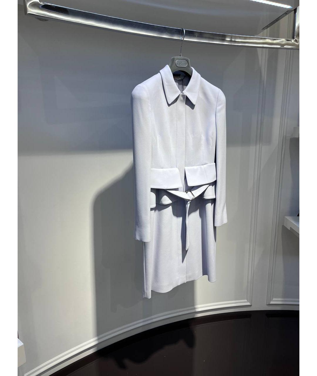 ALEXANDER MCQUEEN Белое ацетатное пальто, фото 2