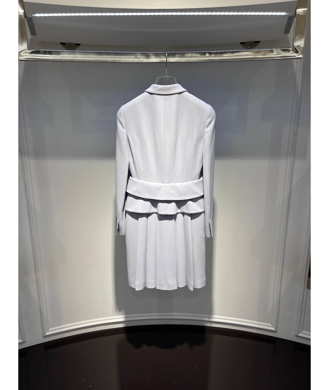 ALEXANDER MCQUEEN Белое ацетатное пальто, фото 3