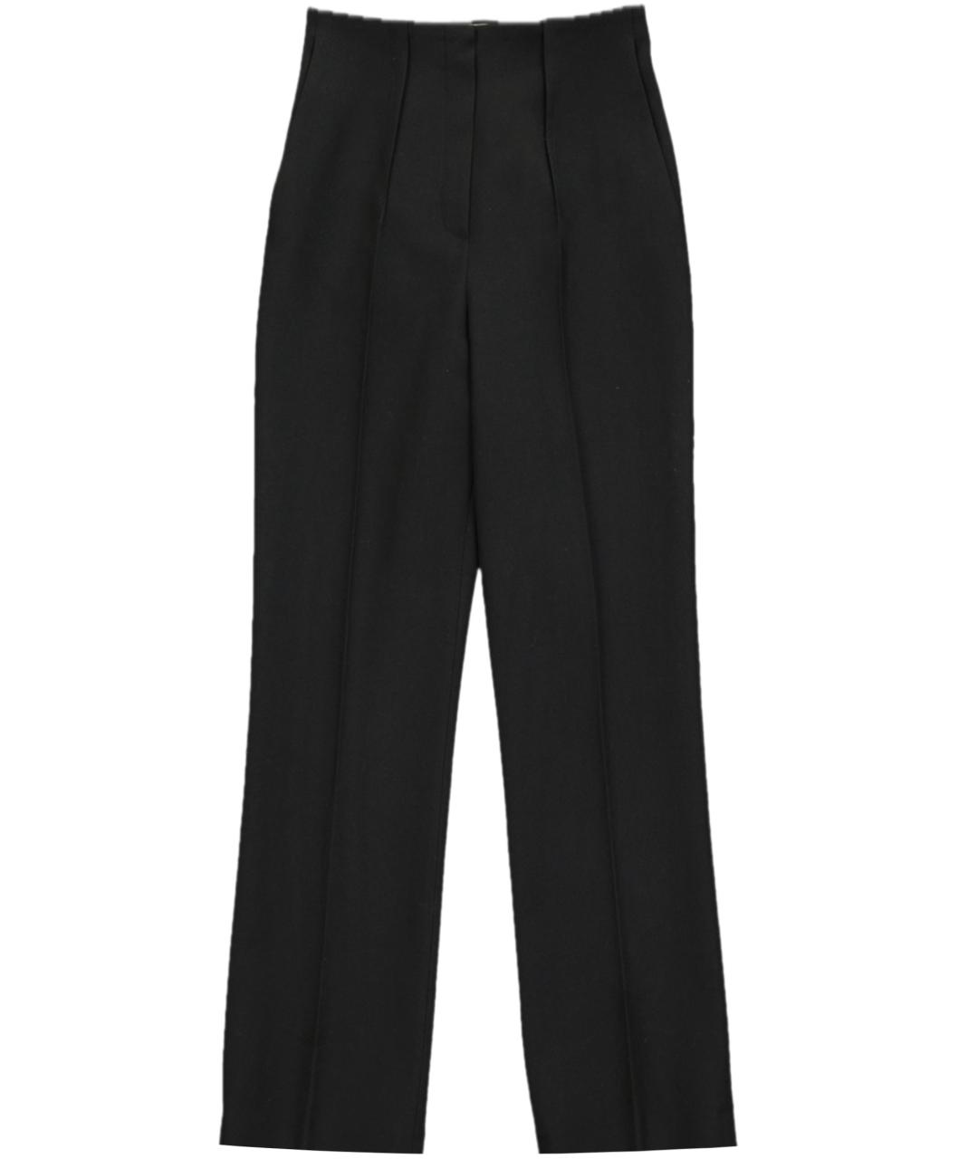 FENDI Черные шерстяные прямые брюки, фото 10