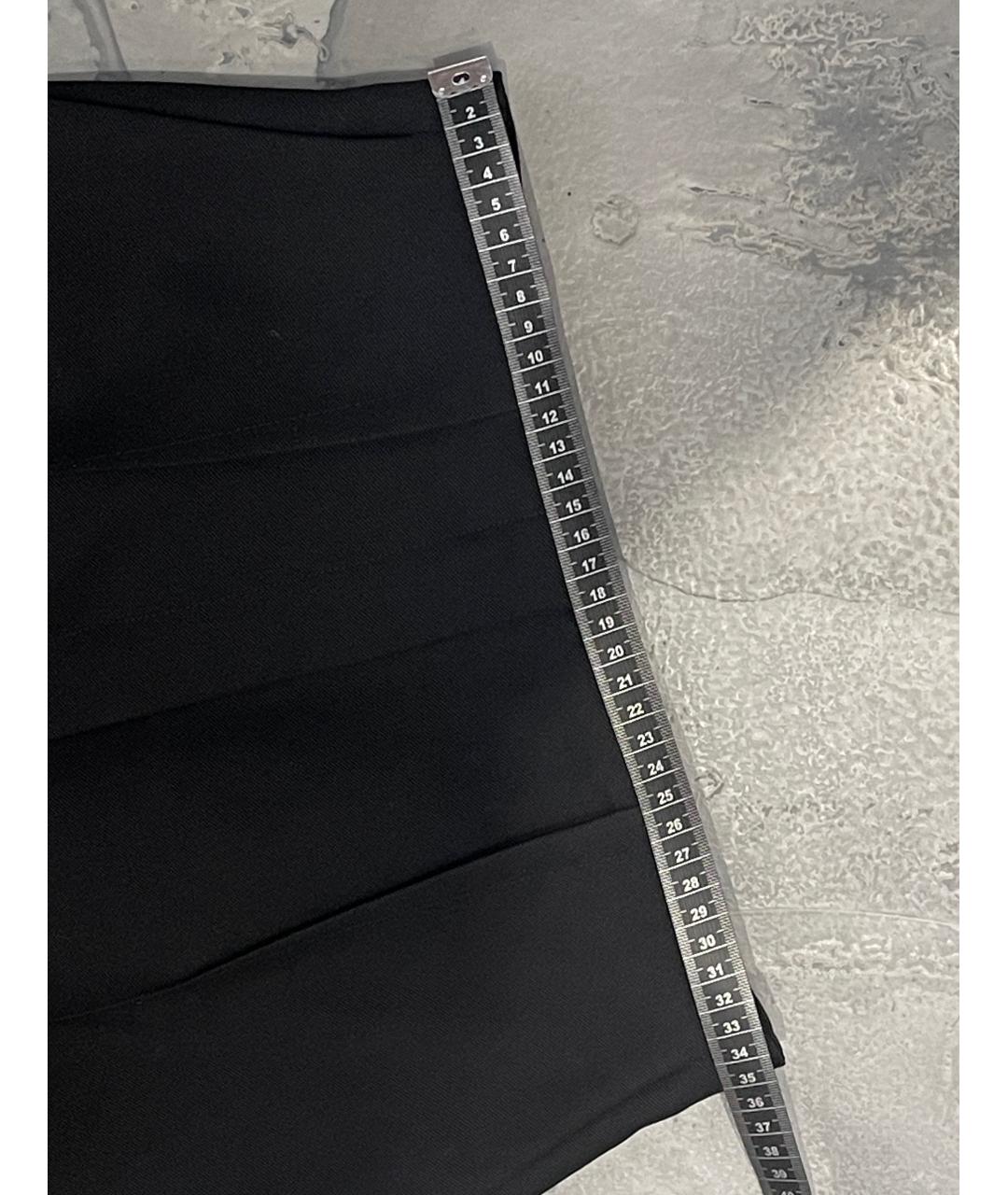 FENDI Черные шерстяные прямые брюки, фото 9