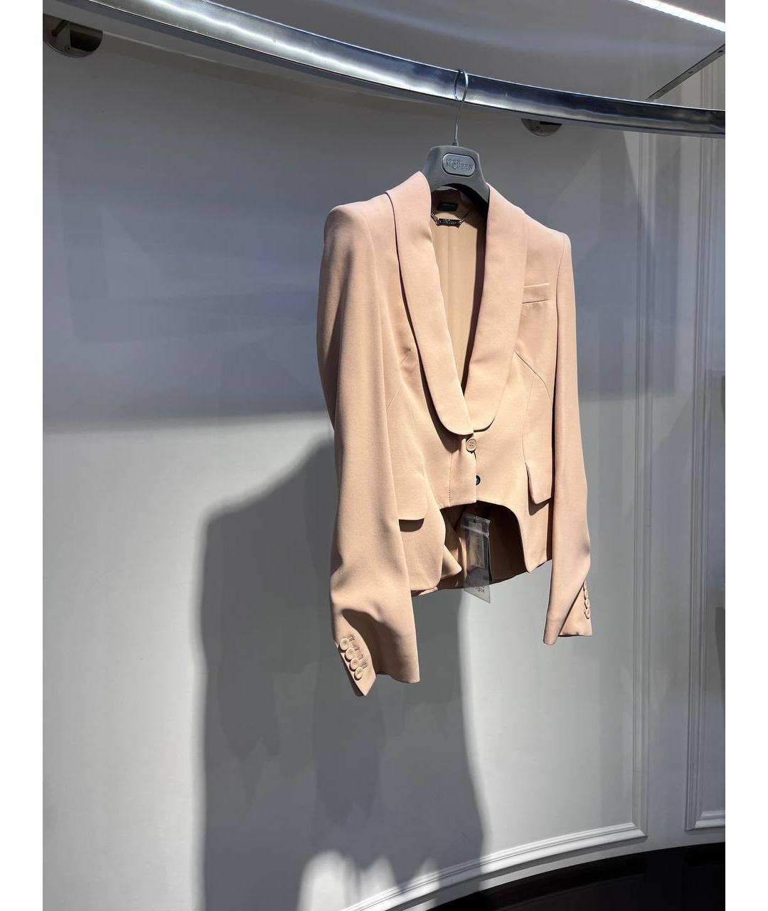 ALEXANDER MCQUEEN Коричневый ацетатный жакет/пиджак, фото 2