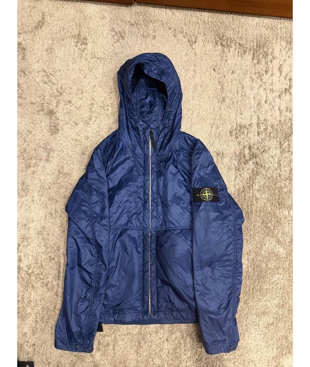 STONE ISLAND Темно-синий пуховик, фото 6