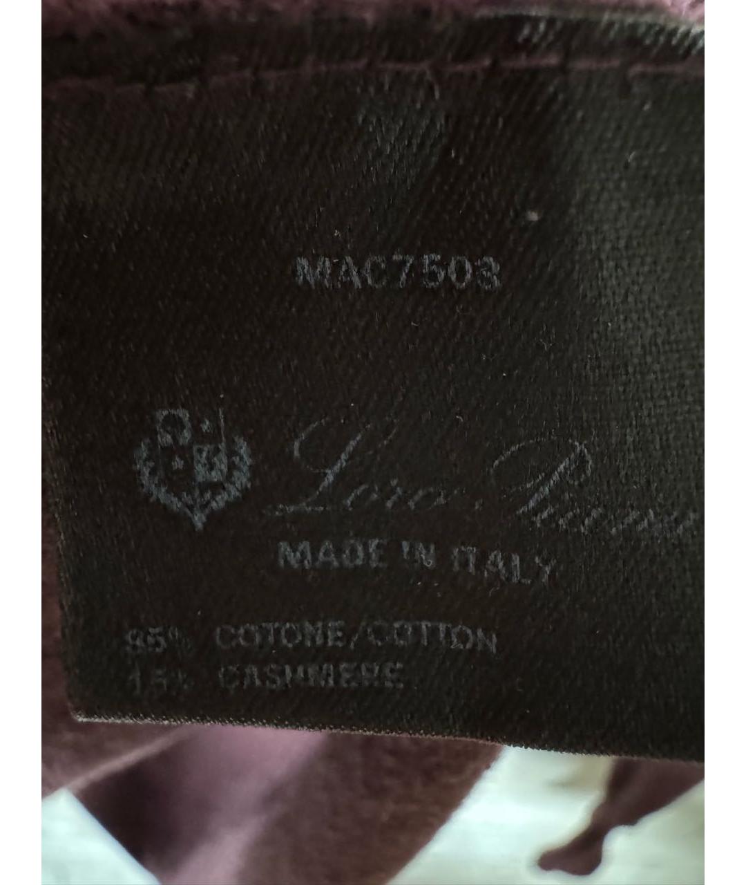 LORO PIANA Бордовый кашемировый джемпер / свитер, фото 6