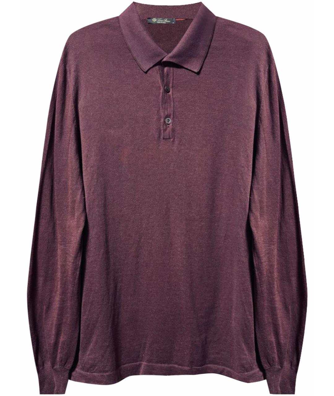 LORO PIANA Бордовый кашемировый джемпер / свитер, фото 1