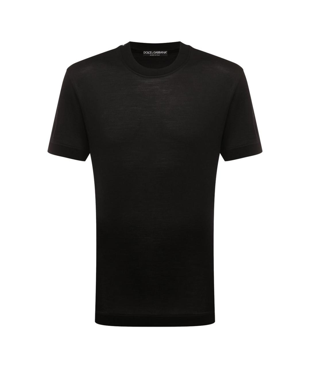 DOLCE&GABBANA Черная хлопковая футболка, фото 1