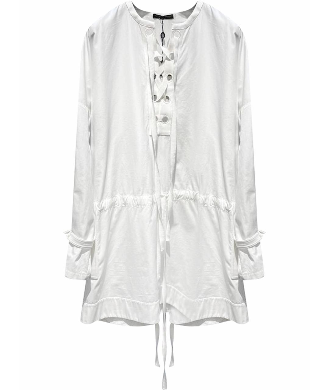 ALEXANDER MCQUEEN Белое хлопковое повседневное платье, фото 1