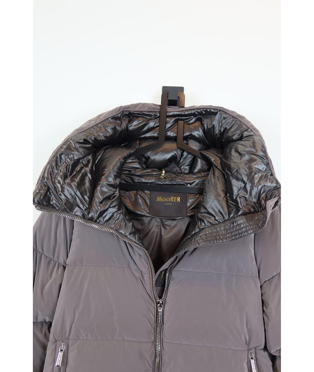 MOORER Коричневая полиэстеровая куртка, фото 4
