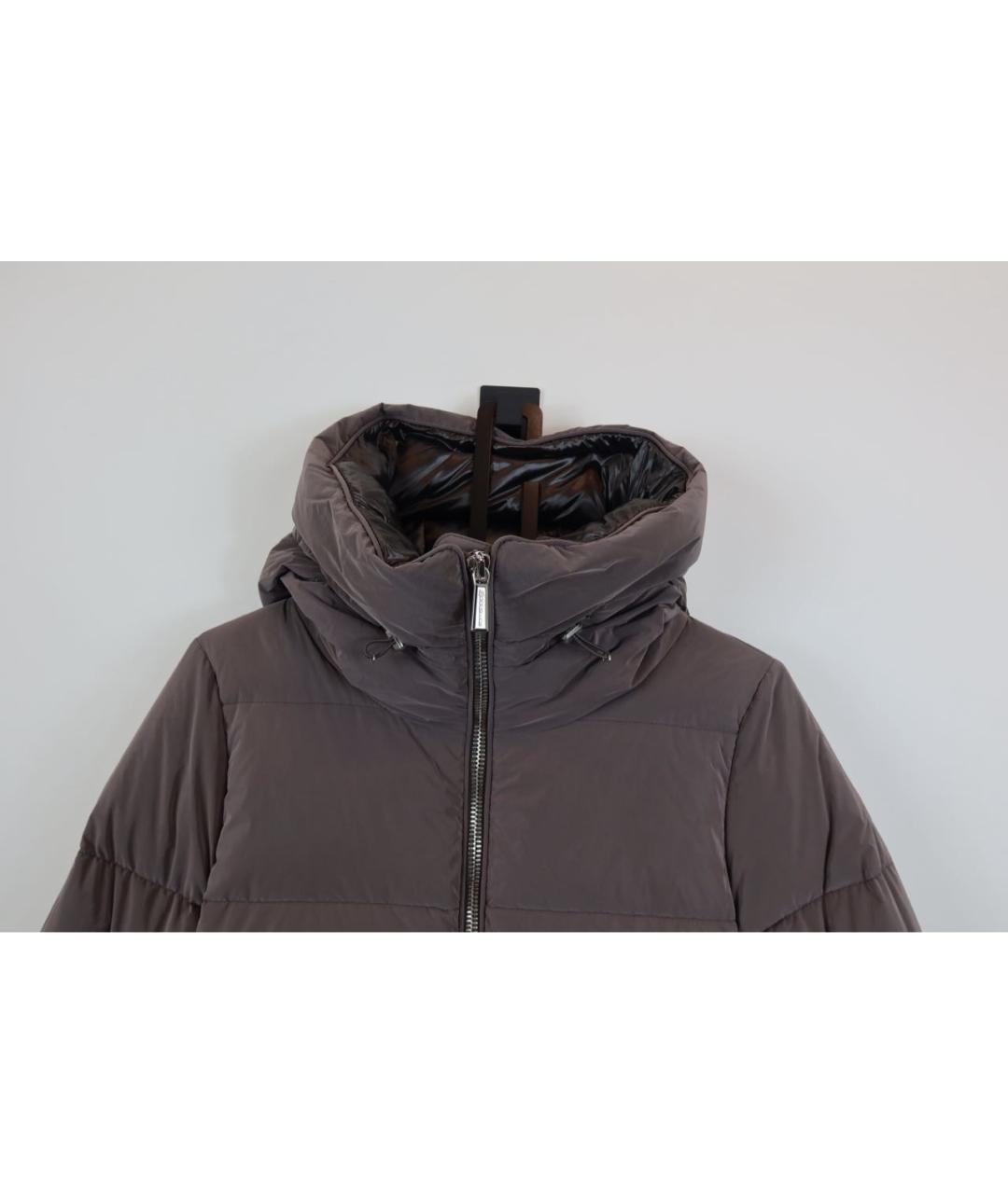 MOORER Коричневая полиэстеровая куртка, фото 2