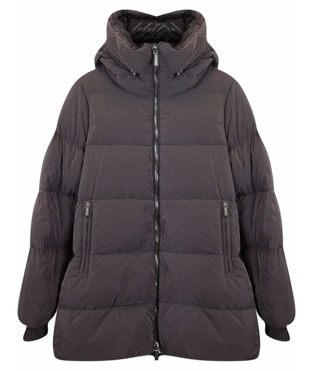 MOORER Коричневая полиэстеровая куртка, фото 1