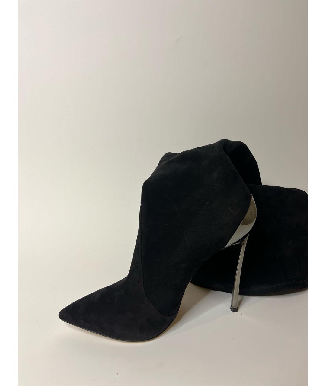 CASADEI Черные замшевые ботфорты, фото 6