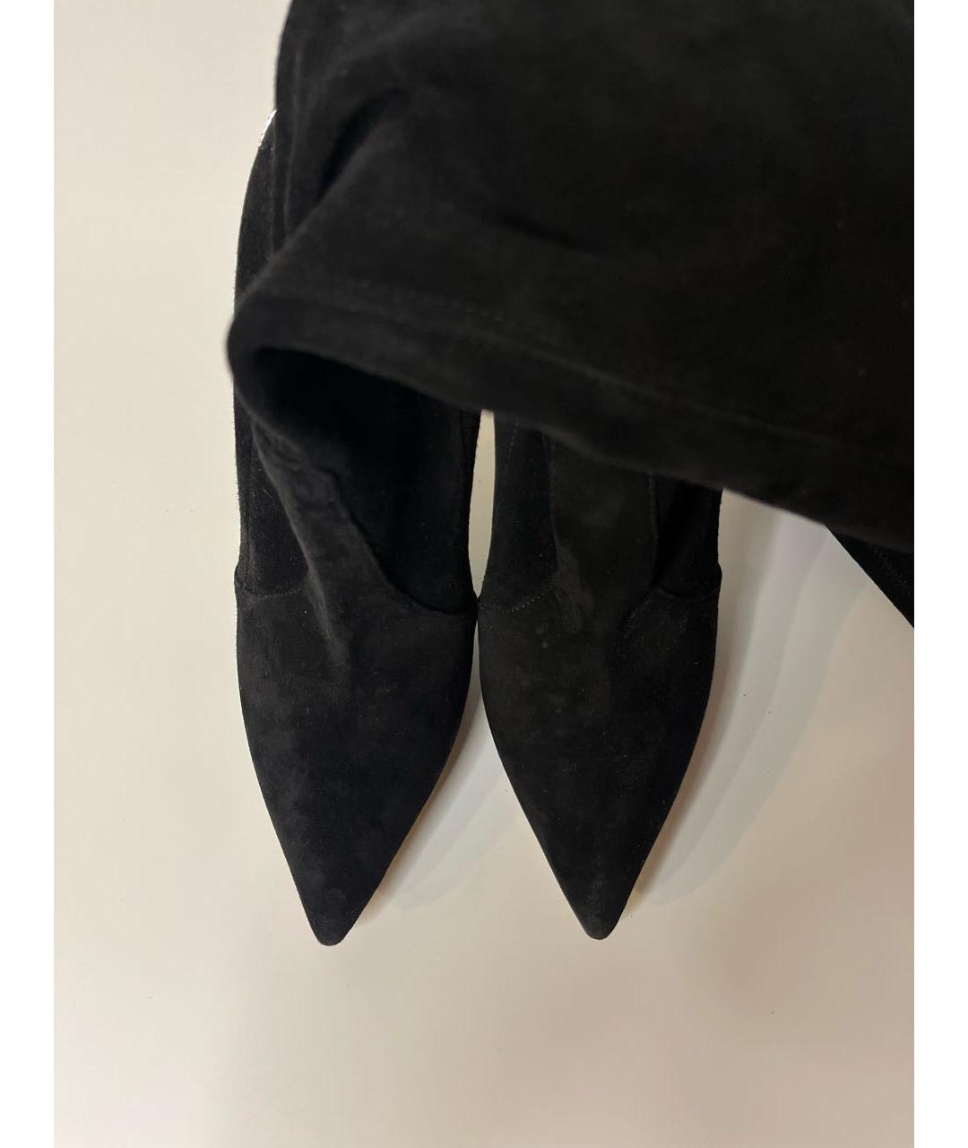 CASADEI Черные замшевые ботфорты, фото 4
