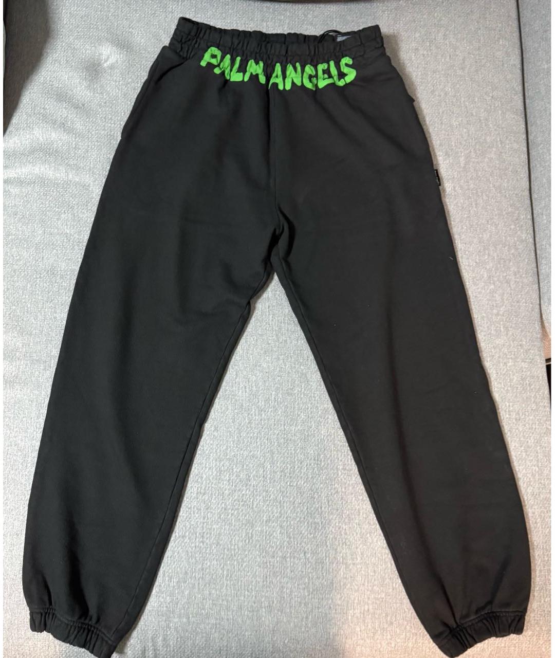 PALM ANGELS Черные хлопковые повседневные брюки, фото 5