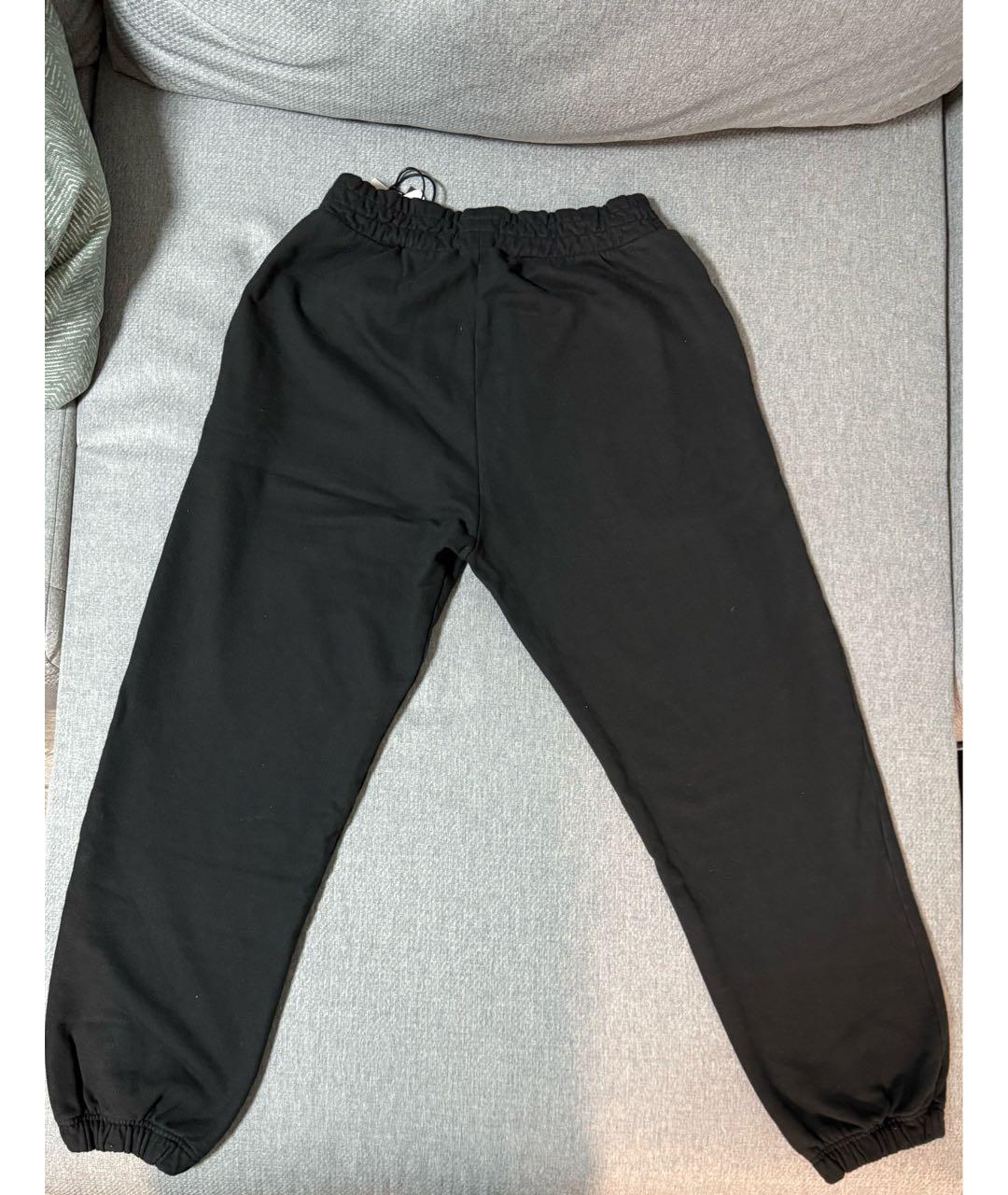 PALM ANGELS Черные хлопковые повседневные брюки, фото 2