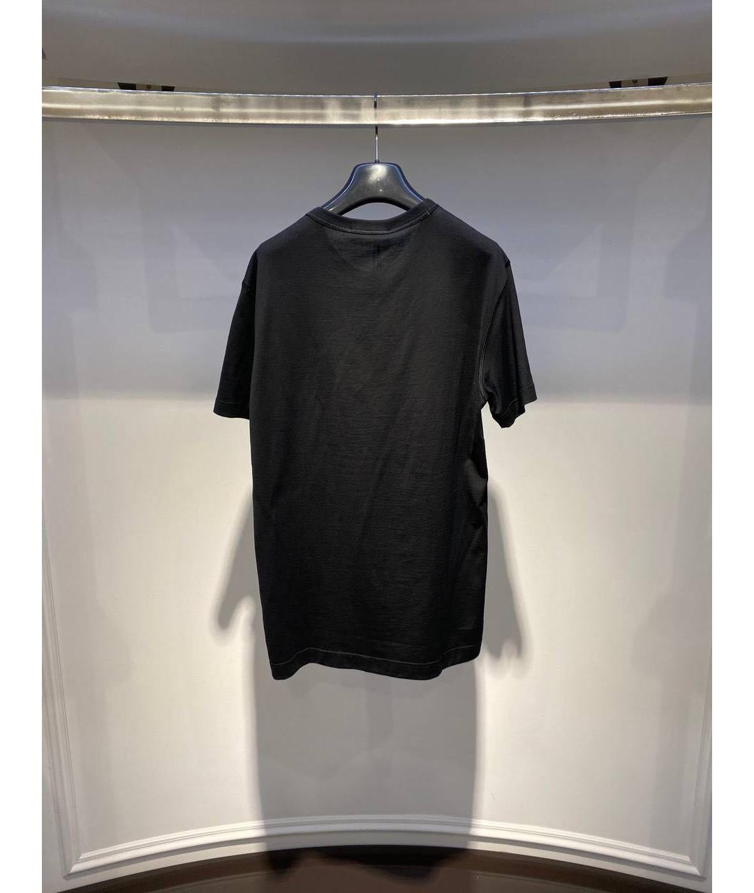 DOLCE&GABBANA Черная хлопковая футболка, фото 2