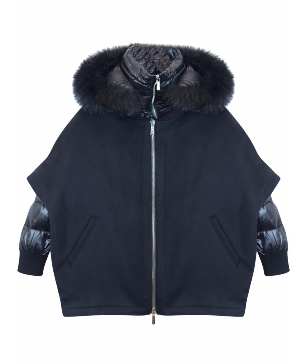 MOORER Черная кашемировая куртка, фото 1