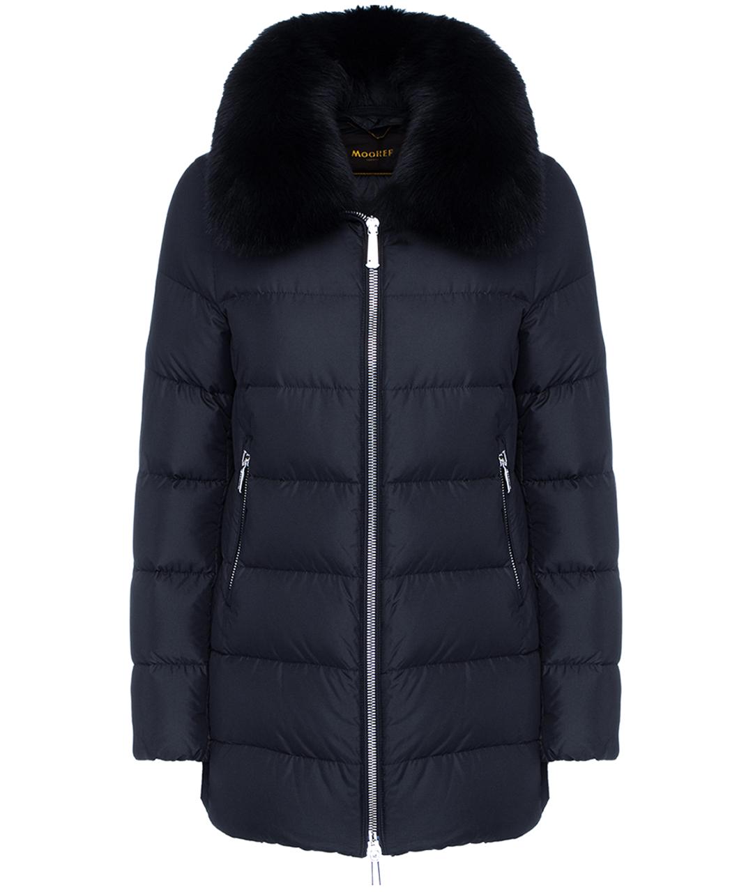 MOORER Темно-синий пуховик, фото 1