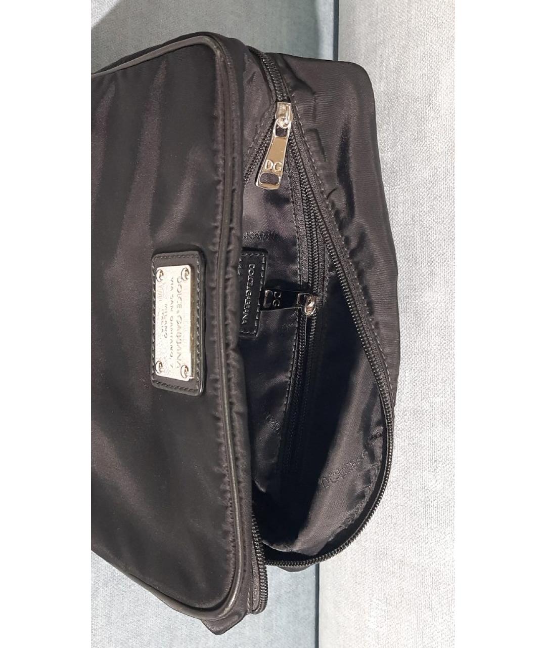 DOLCE&GABBANA Черная барсетка, фото 4