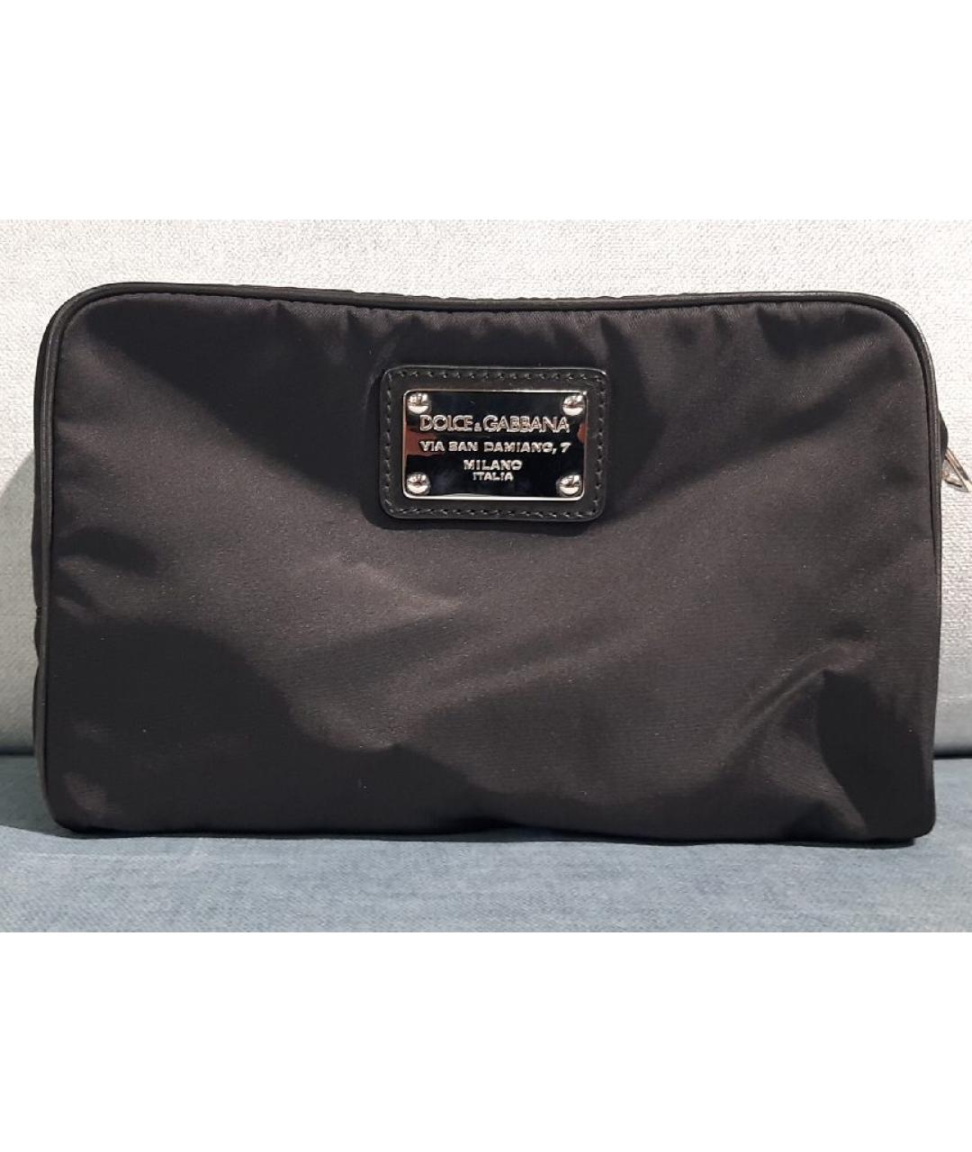 DOLCE&GABBANA Черная барсетка, фото 2